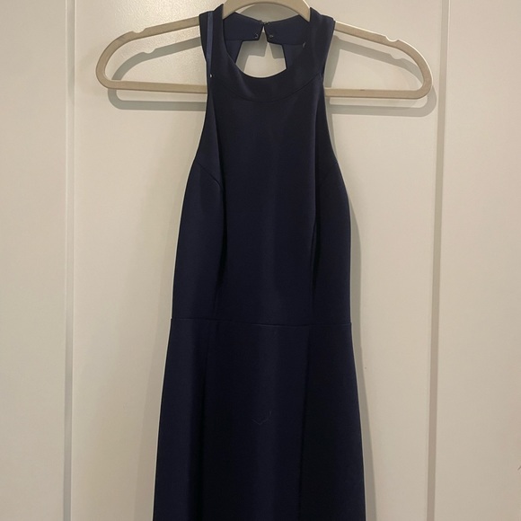 BHLDN Lennox Halter Open-Back Crepe Gown - Picture 5 of 7